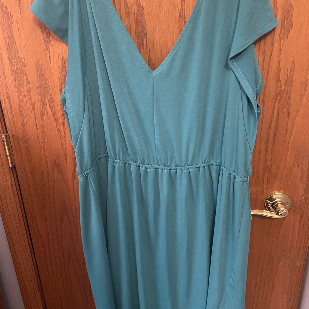 Elegant Teal Dress